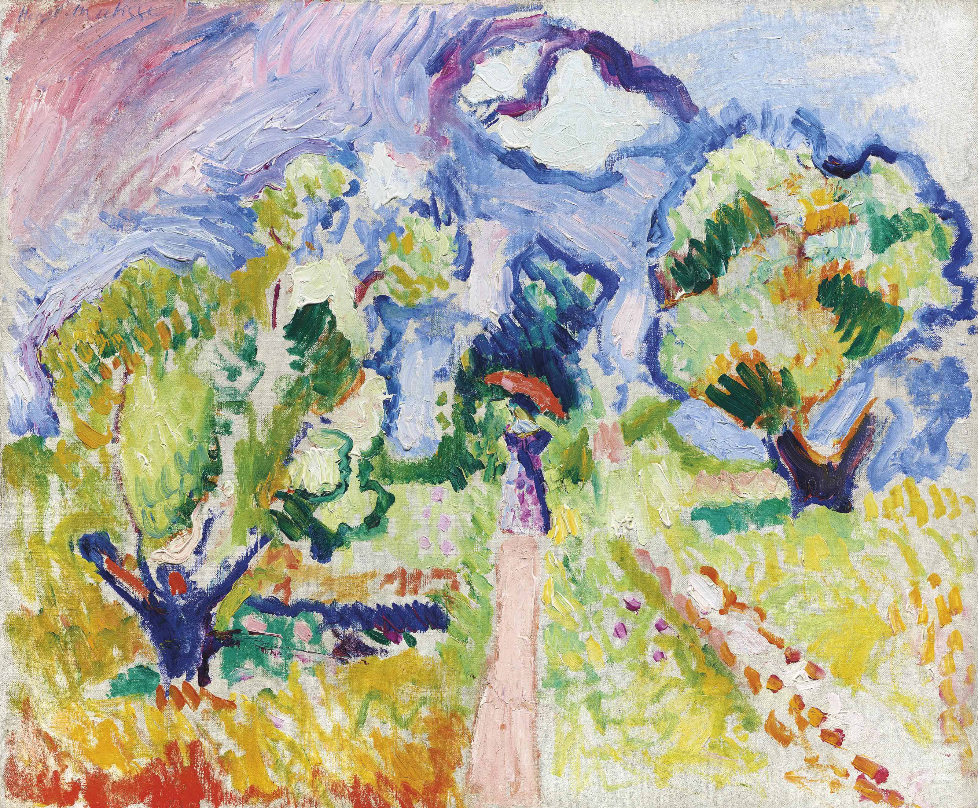 Promenade Des Oliviers (1905) Henri Matisse tablo - Dekolata