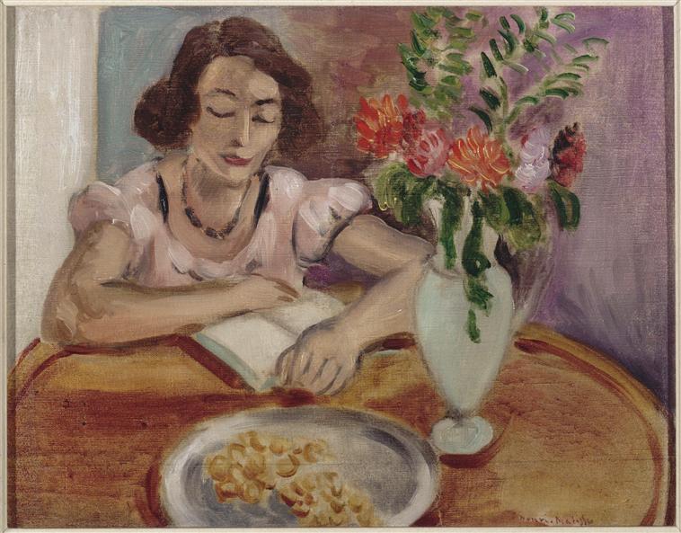 Reading girl (1922) – Henri Matisse Tablo
