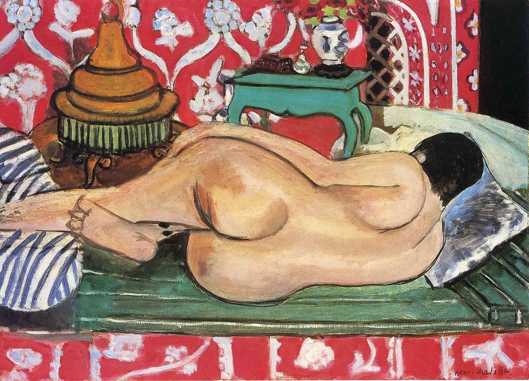 Reclining Nude, back (1927) Henri Matisse tablo - Dekolata