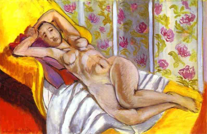 Reclining Nude (1924) Henri Matisse tablo - Dekolata