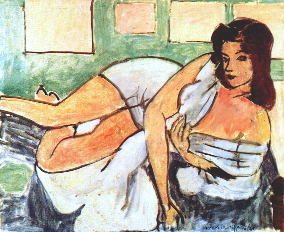 Reclining Nude in Arab Robe (1941) Henri Matisse tablo - Dekolata
