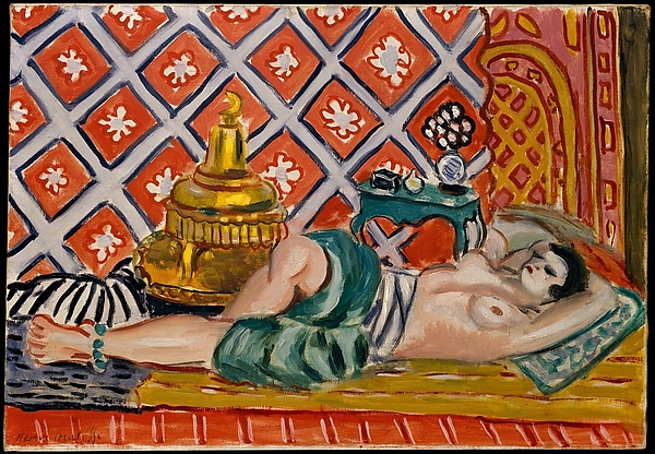 Reclining Odalisque (1926) Henri Matisse tablo - Dekolata