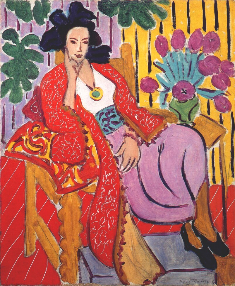 Red Jacket (1937) Henri Matisse tablo - Dekolata