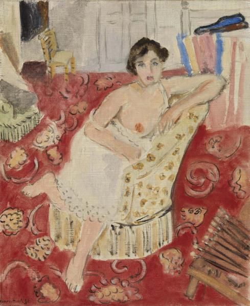 Red Rug (1920) Henri Matisse tablo - Dekolata