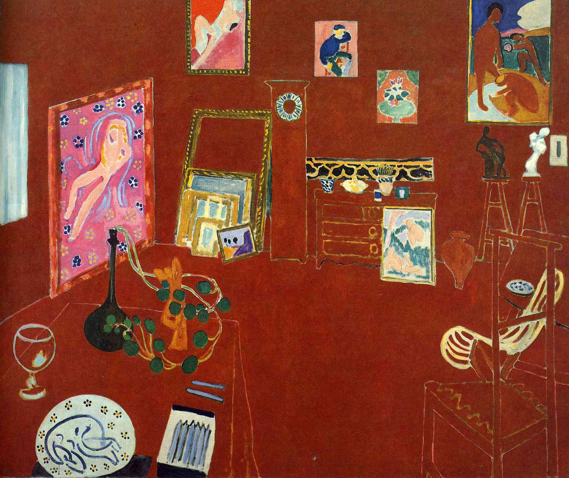 Red Studio (1911) Henri Matisse tablo - Dekolata