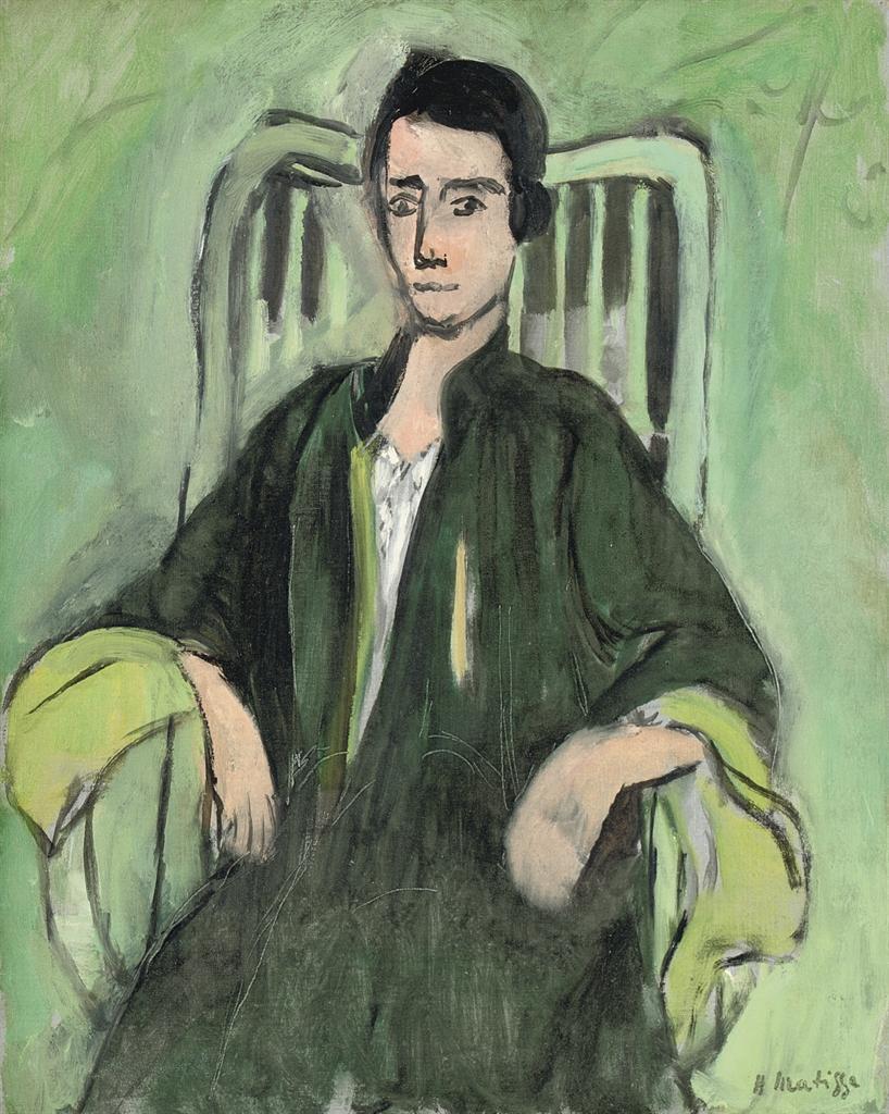 Renée, Green Harmony (1923) Henri Matisse tablo - Dekolata