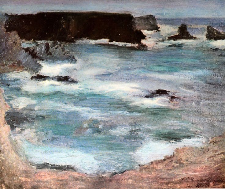 Rochers Á Belle Ile (1896) Henri Matisse tablo - Dekolata