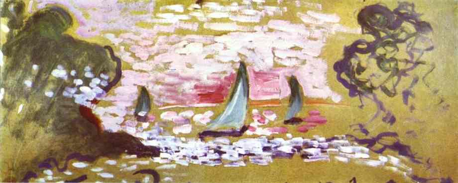 Sailboats (1906) Henri Matisse tablo - Dekolata