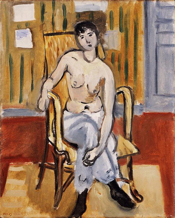 Seated Figure, Tan Room (1918) Henri Matisse tablo - Dekolata