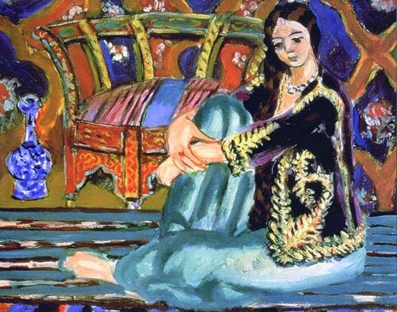 Seated Odalisque (1928) Henri Matisse tablo - Dekolata