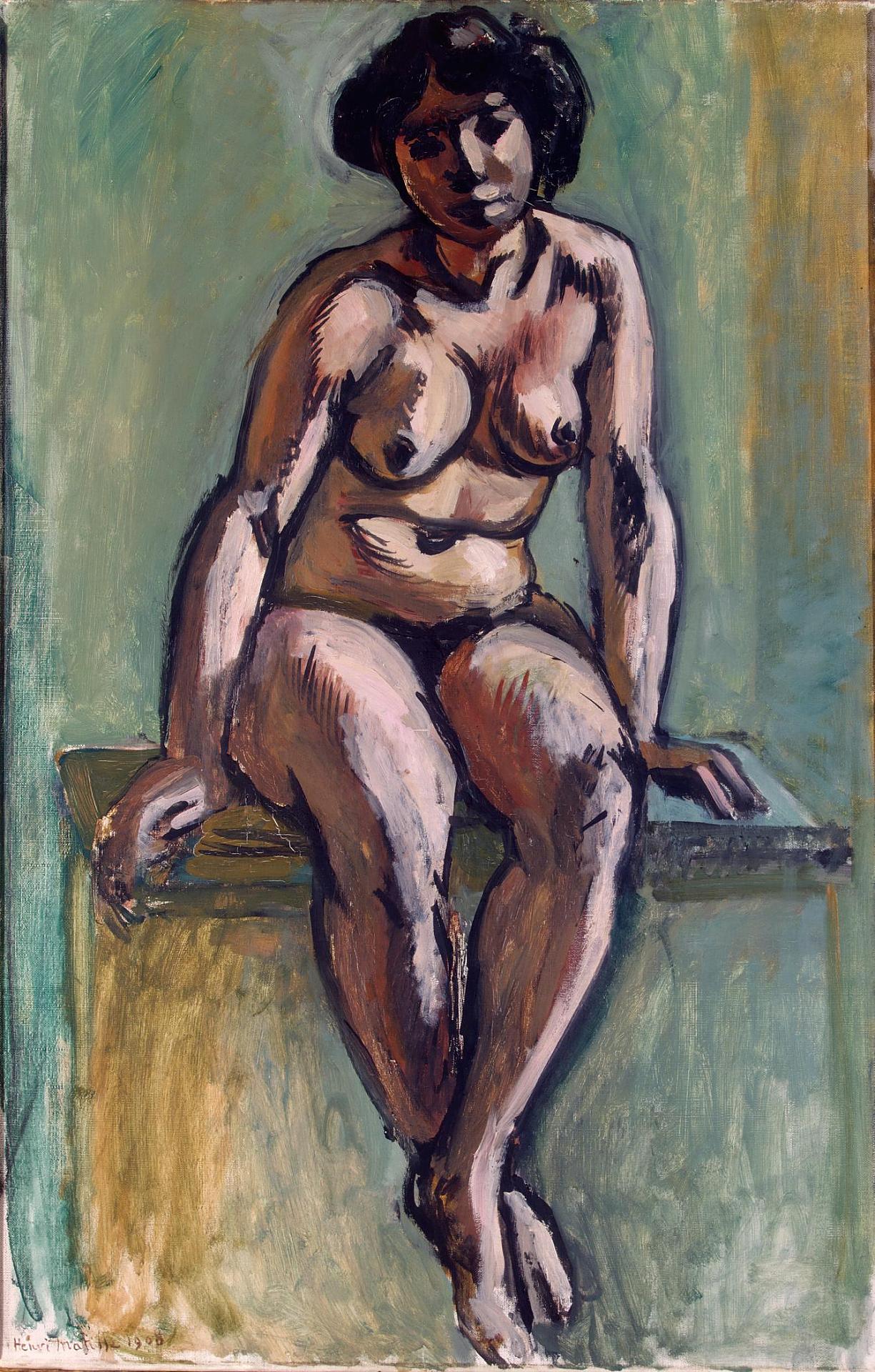 Seated Woman (1908) Henri Matisse tablo - Dekolata