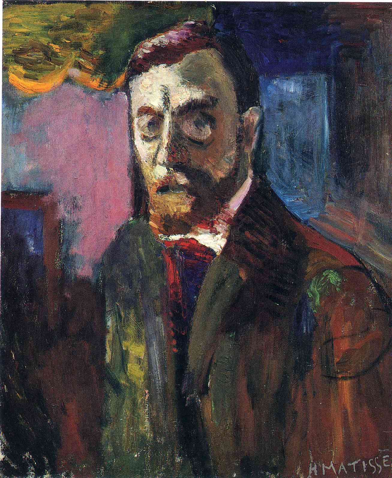 Self Portrait (1900) Henri Matisse tablo - Dekolata