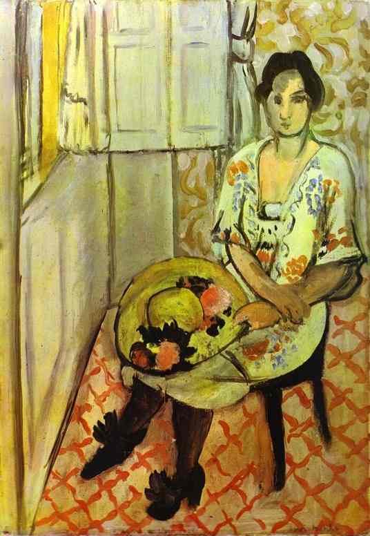Sitting Woman (1919) Henri Matisse tablo - Dekolata