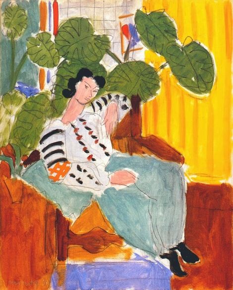 Small Romanian Blouse with Foliage (1937) Henri Matisse tablo - Dekolata