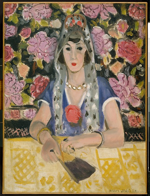 Spanish Woman Harmony in Blue (1923) – Henri Matisse Tablo