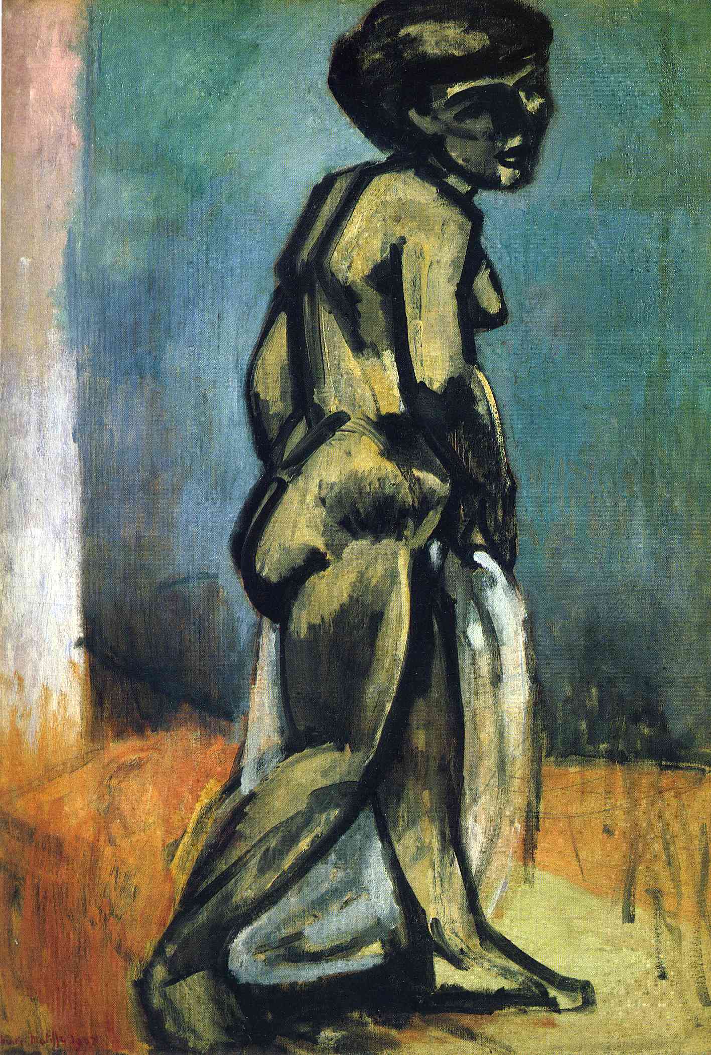 Standing Nude (Nude Study) (1907) Henri Matisse tablo - Dekolata