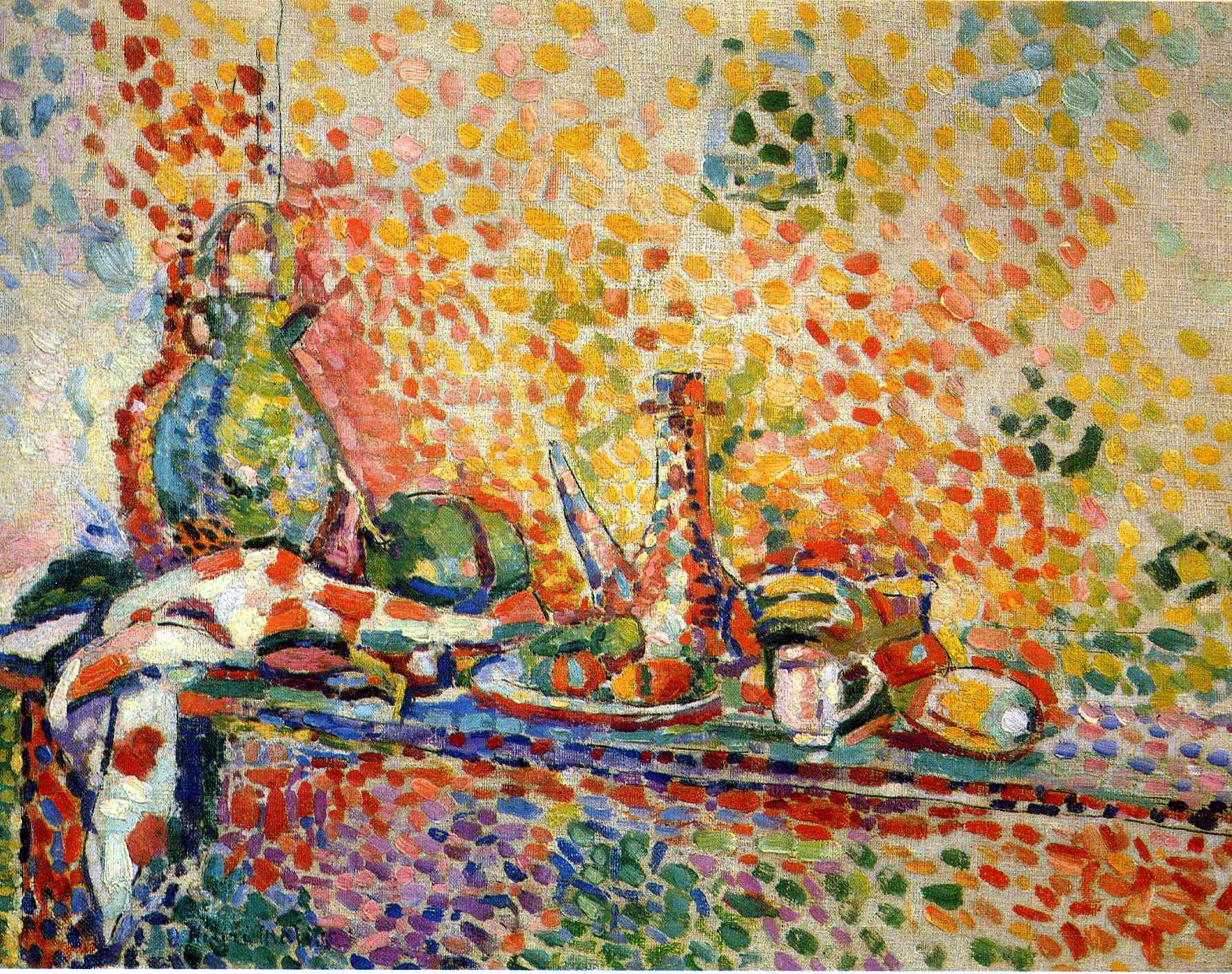 Still Life With A Purro (II) (1904) – Henri Matisse Tablo
