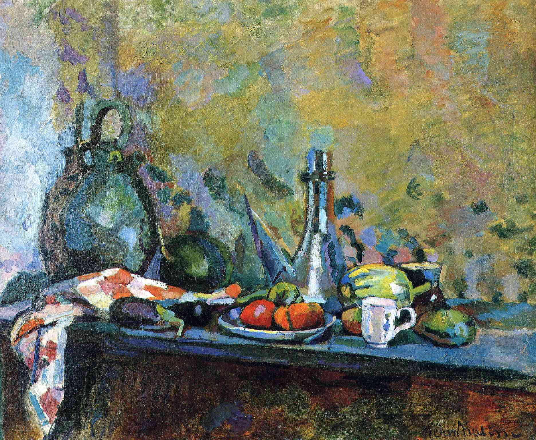 Still Life With a Purro (I) (1904) Henri Matisse tablo - Dekolata