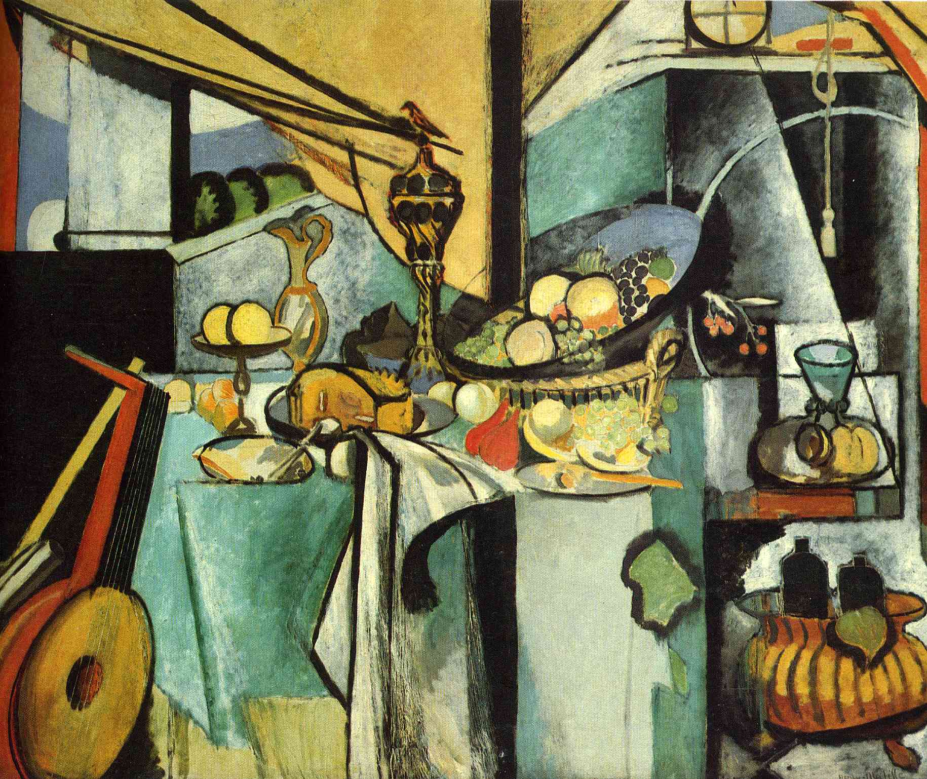 Still Life after de Heem's 'La Desserte' (1915) Henri Matisse tablo - Dekolata