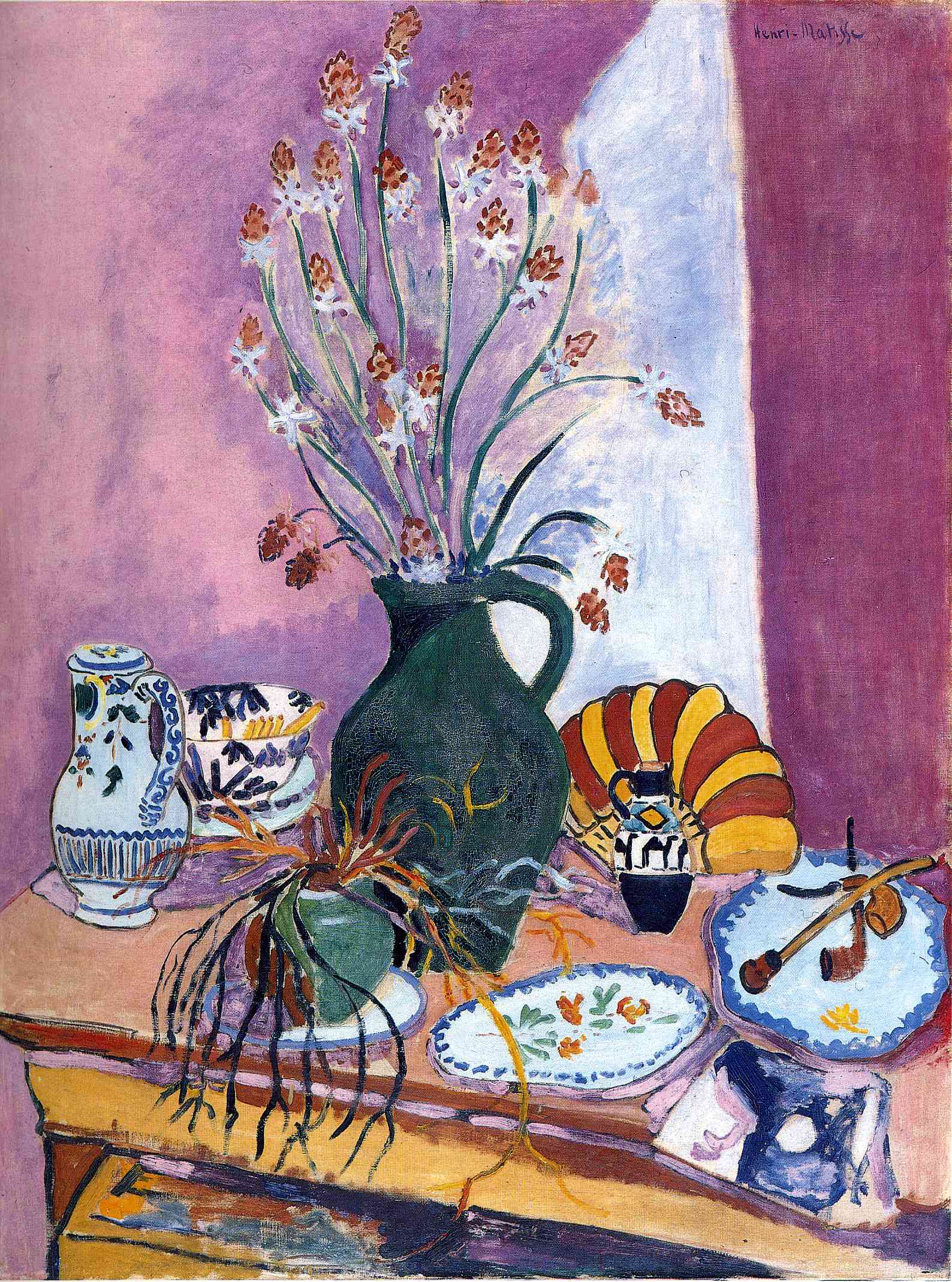 Still Life with Asphodels (1907) Henri Matisse tablo - Dekolata