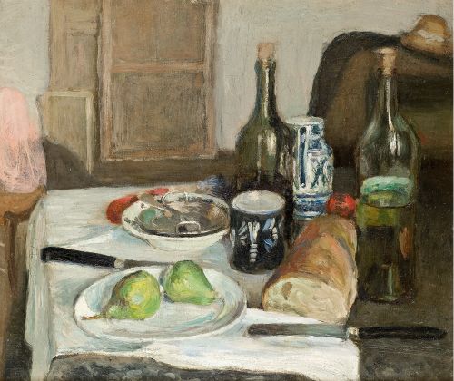 Still Life with Black Knives (1896) – Henri Matisse Tablo