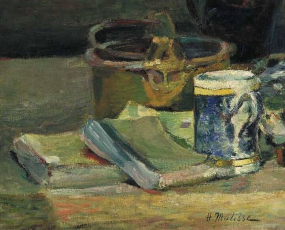 Still Life with Books (1895) – Henri Matisse Tablo