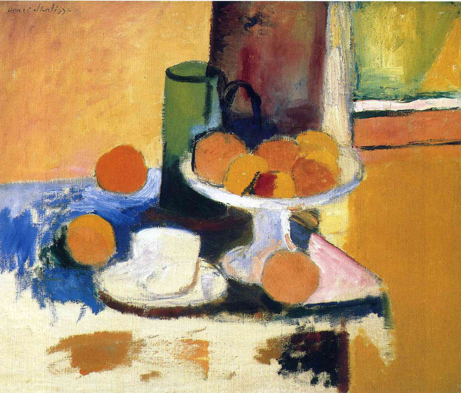 Still Life with Oranges II (1899) Henri Matisse tablo - Dekolata