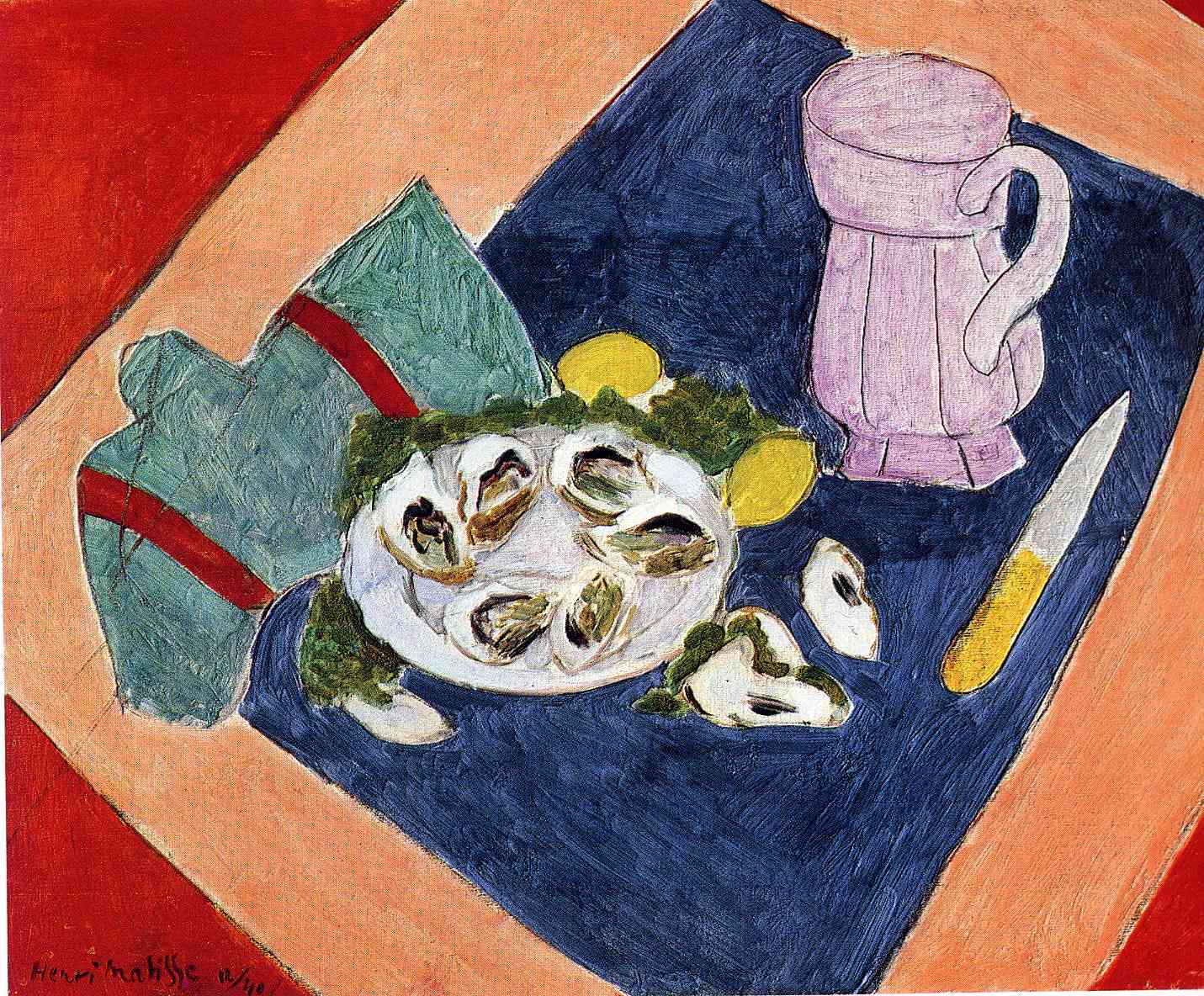 Still Life with Oysters (1940) Henri Matisse tablo - Dekolata