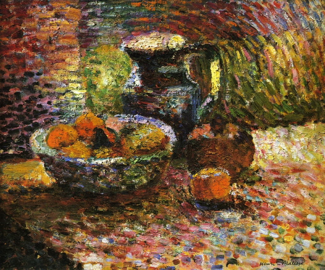 Still Life with Pitcher and Fruit (1898) Henri Matisse tablo - Dekolata