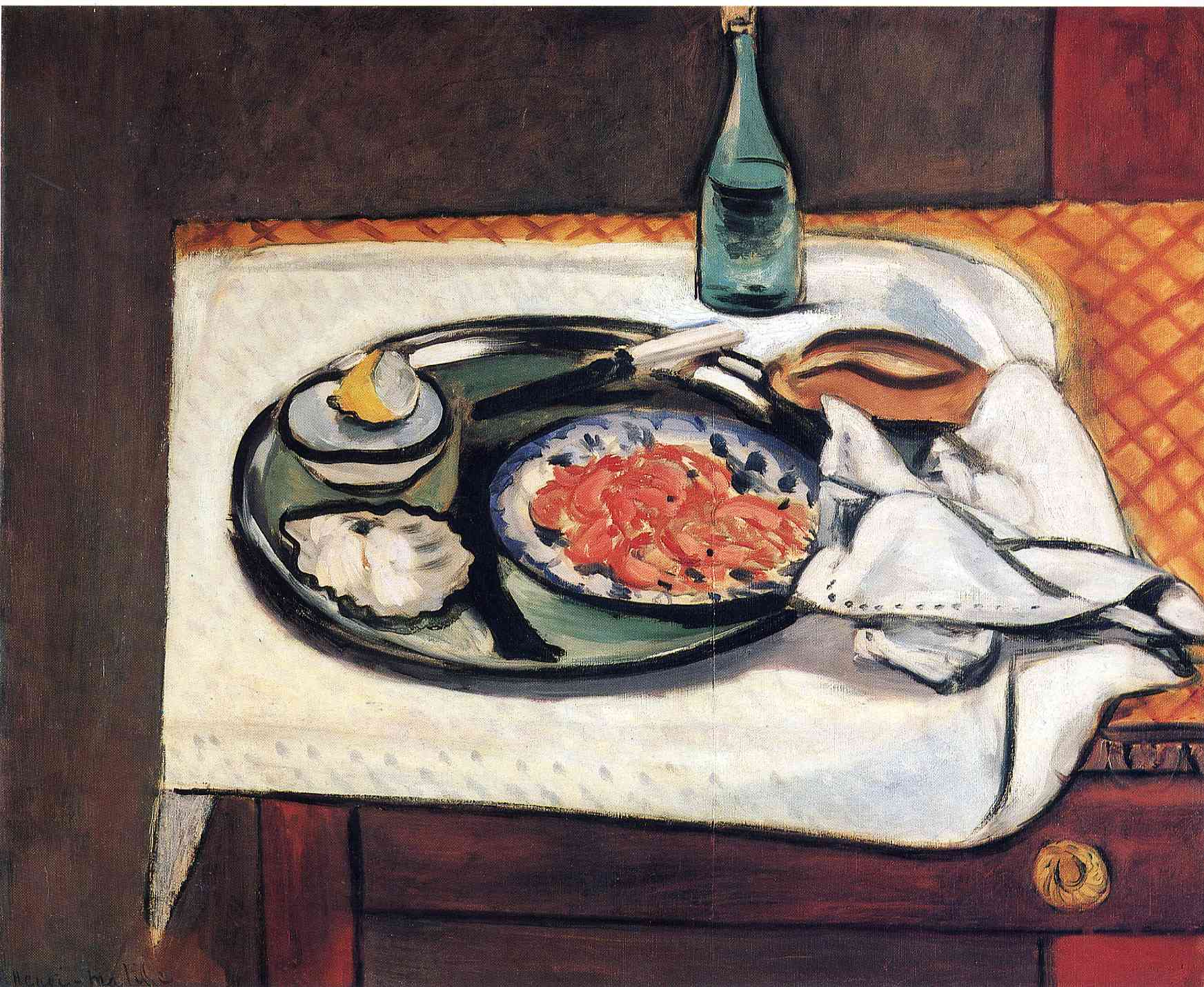 Still Life with Shellfish Henri Matisse tablo - Dekolata