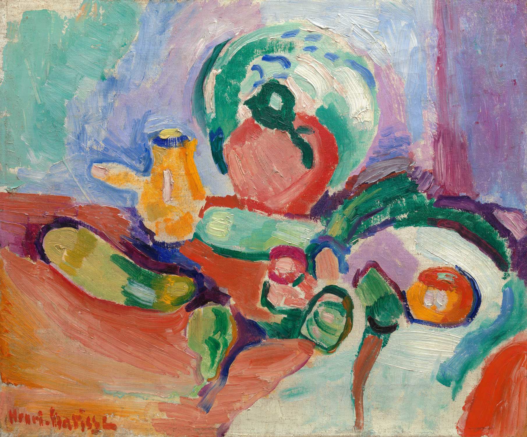 Still Life with Vegetables (1905) Henri Matisse tablo - Dekolata