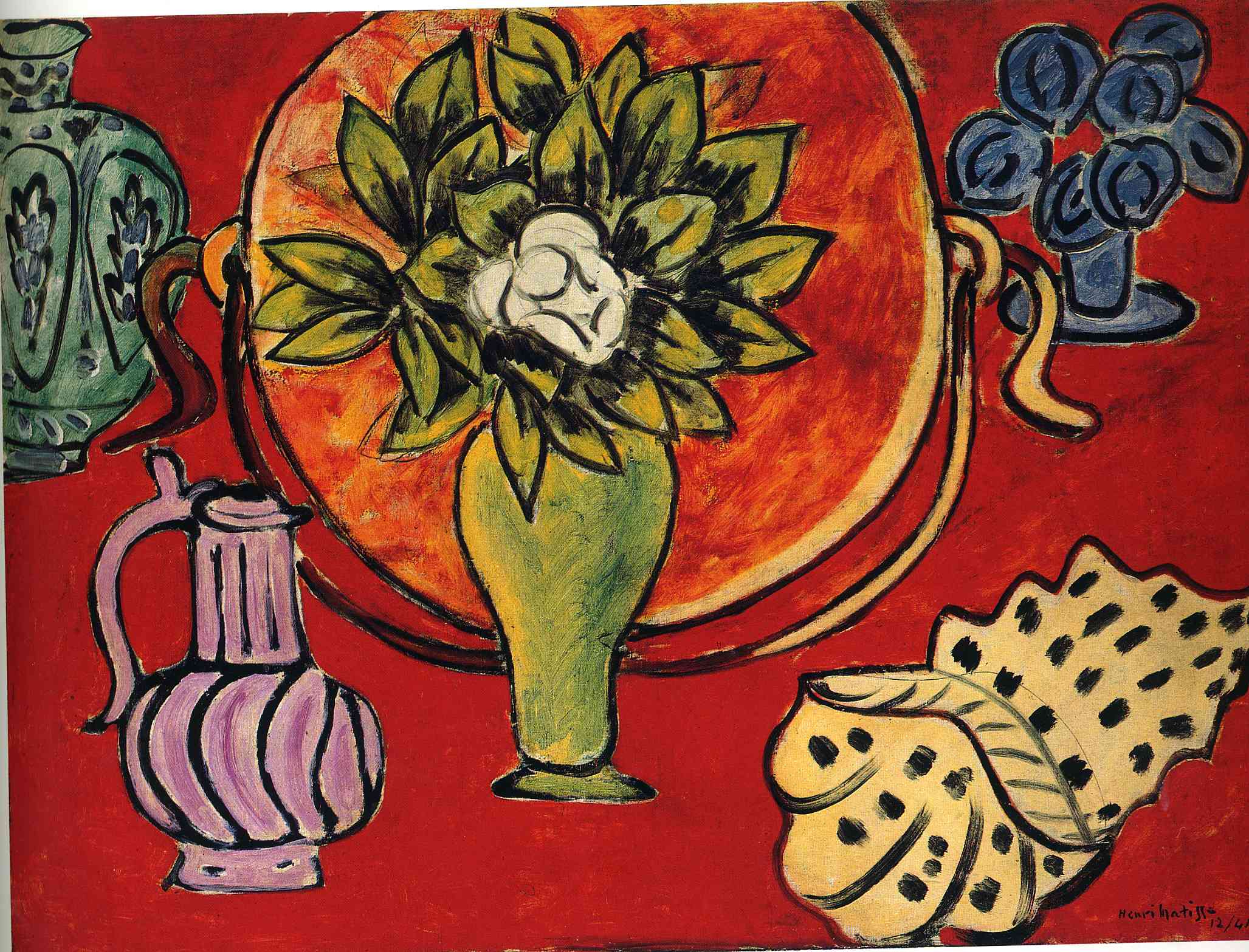 Still Life with a Magnolia (1941) Henri Matisse tablo - Dekolata