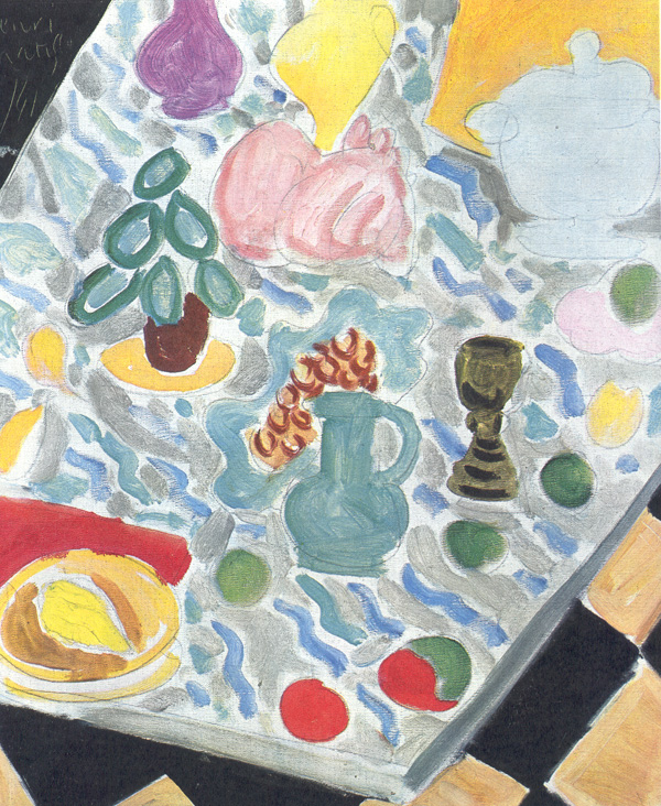 Still Life with a Marble Table (1941) Henri Matisse tablo - Dekolata