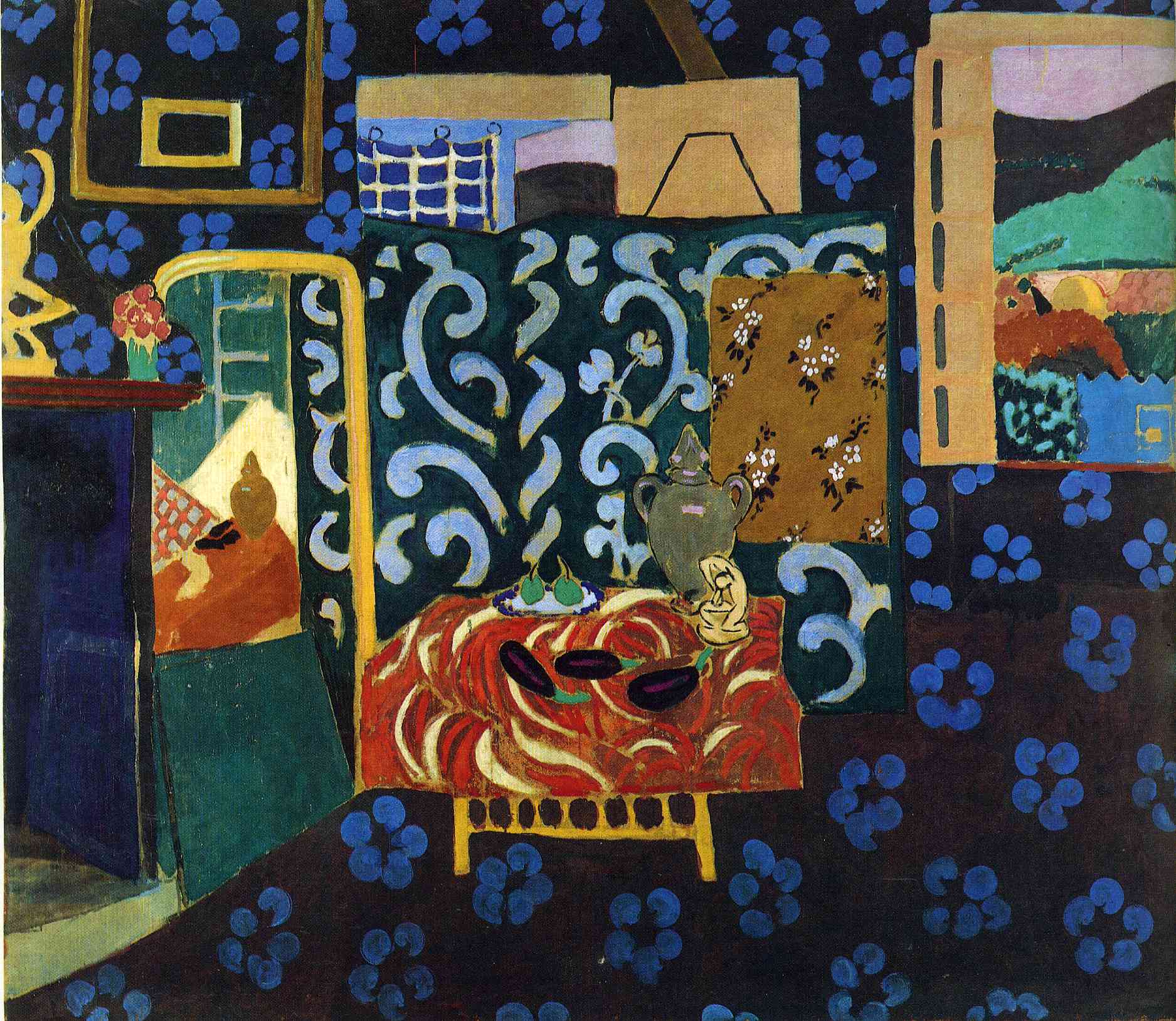 Still life with aubergines (1911) Henri Matisse tablo - Dekolata