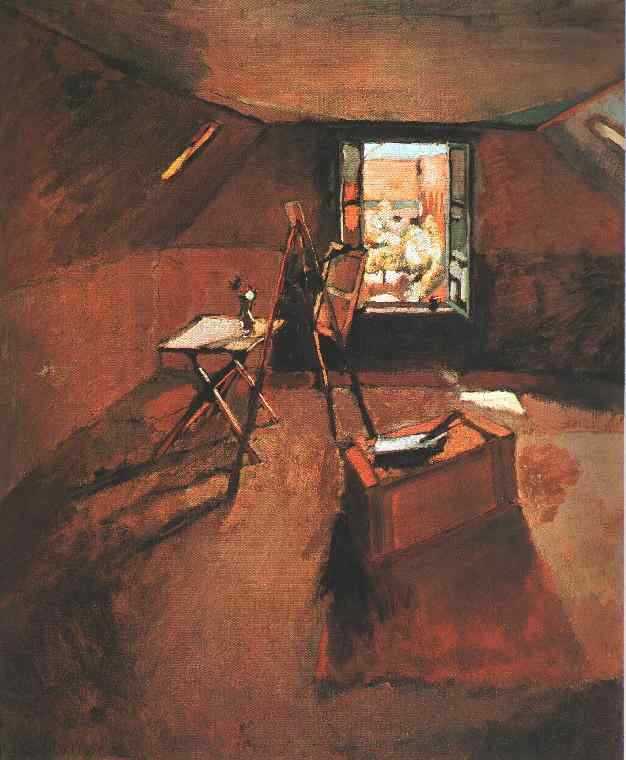 Studio under the Eaves (1903) Henri Matisse tablo - Dekolata
