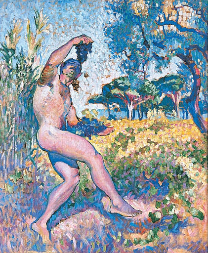 Study for Wildlife. The man with the cluster (1905) – Henri Matisse Tablo