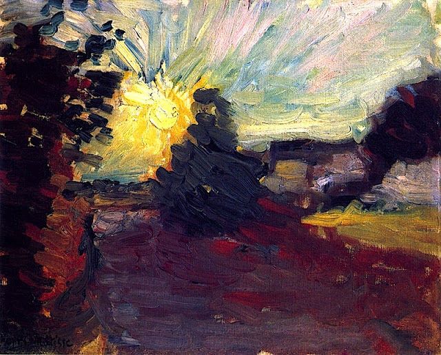 Sunset in Corsica (1898) Henri Matisse tablo - Dekolata