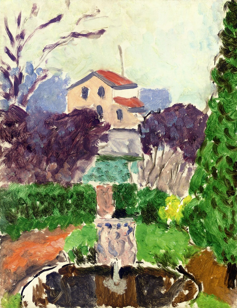 The Artist's Garden at Issy les Moulineaux (1918) Henri Matisse tablo - Dekolata
