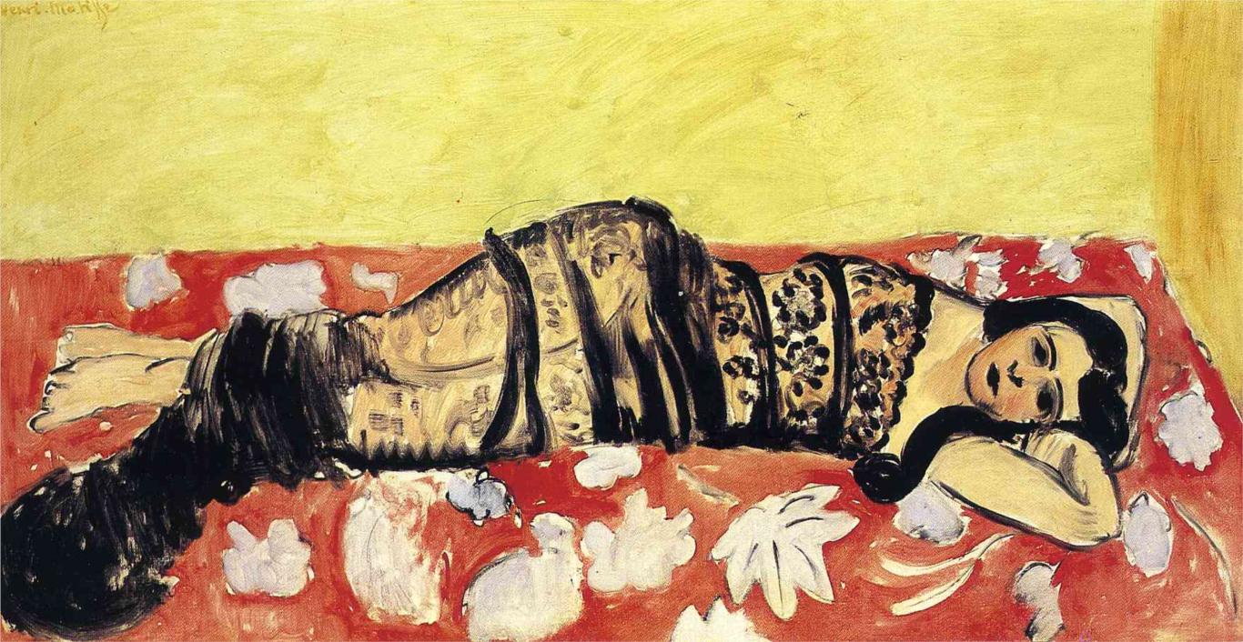 The Black Shawl (1918) Henri Matisse tablo - Dekolata