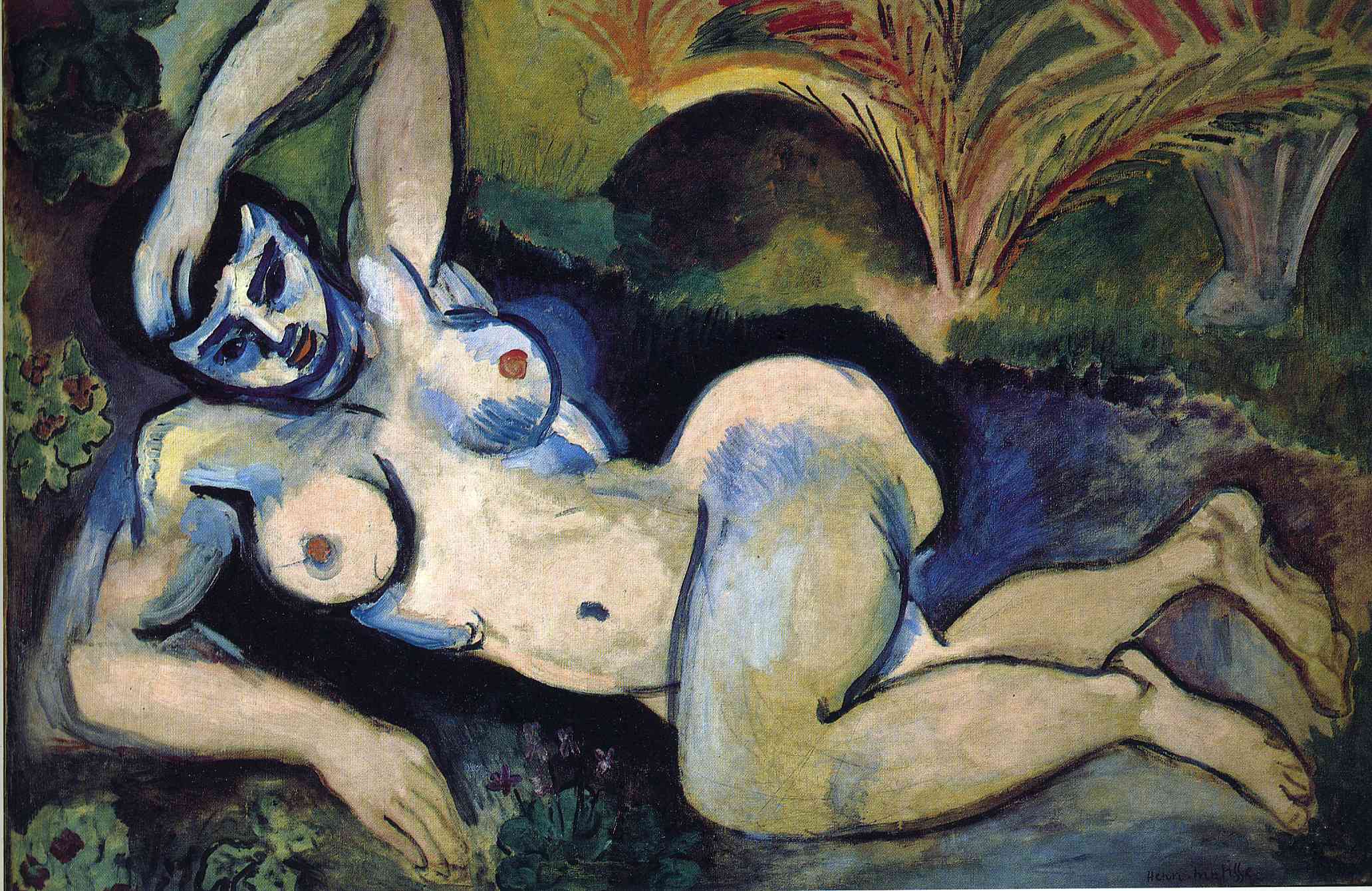 The Blue Nude (Souvenir of Biskra) (1907) Henri Matisse tablo - Dekolata