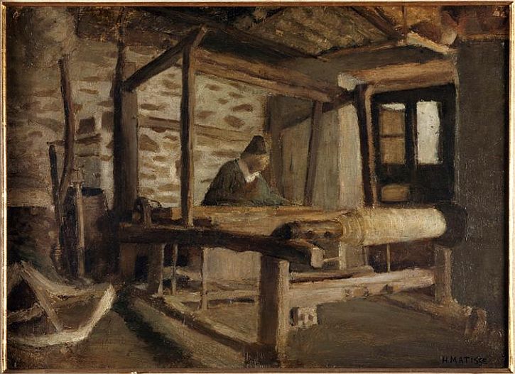 The Breton Weaver (1895) Henri Matisse tablo - Dekolata