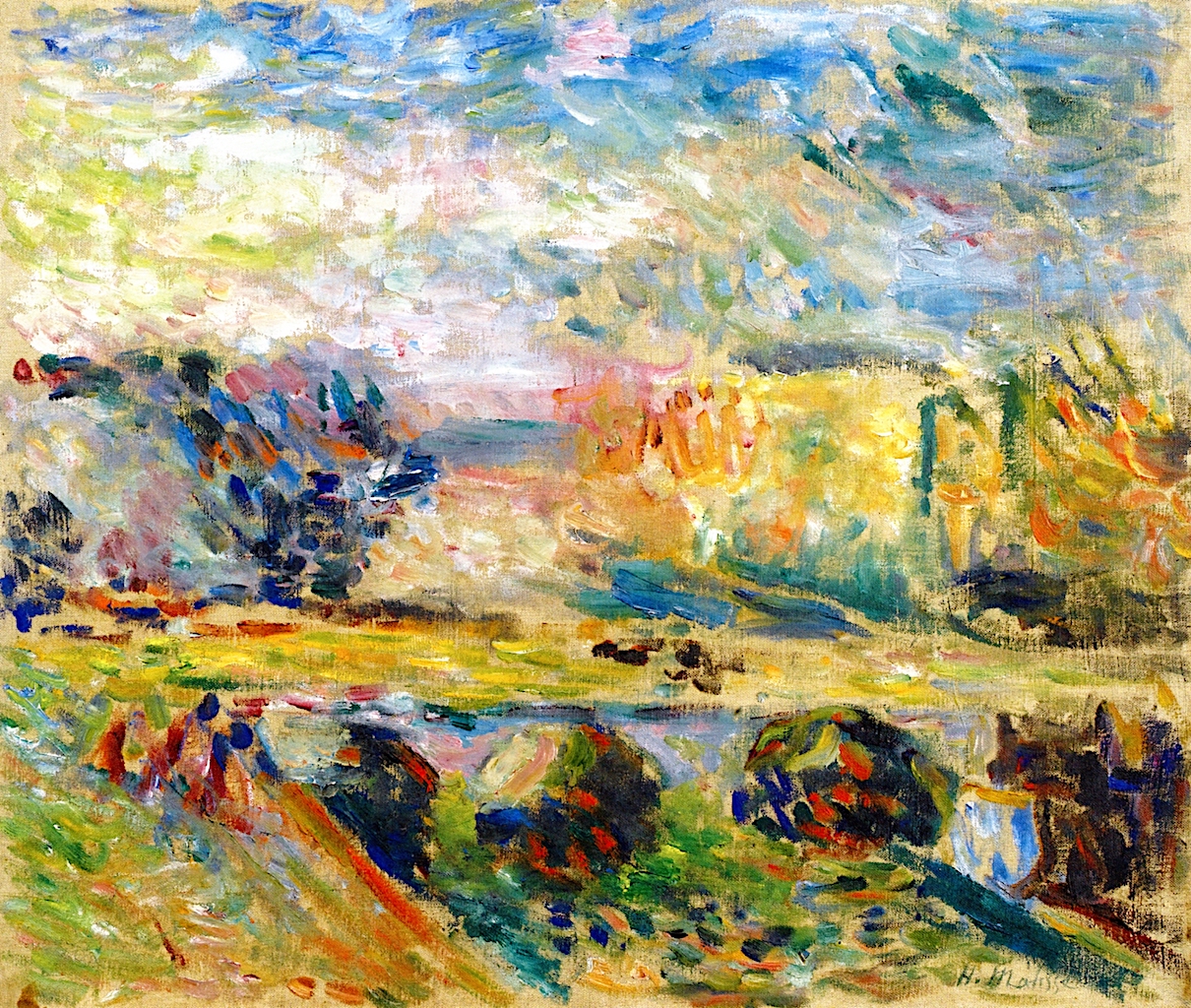 The Bridge (1901) – Henri Matisse Tablo