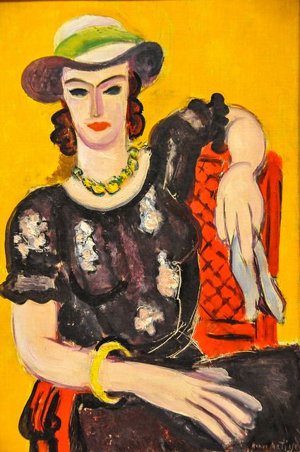 The Embroidered Dark Blouse (1936) – Henri Matisse Tablo