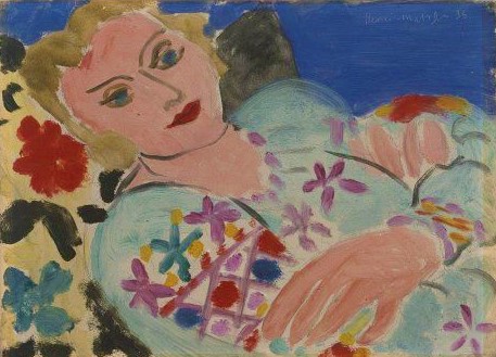 The Embroidered Green Blouse (1936) – Henri Matisse Tablo