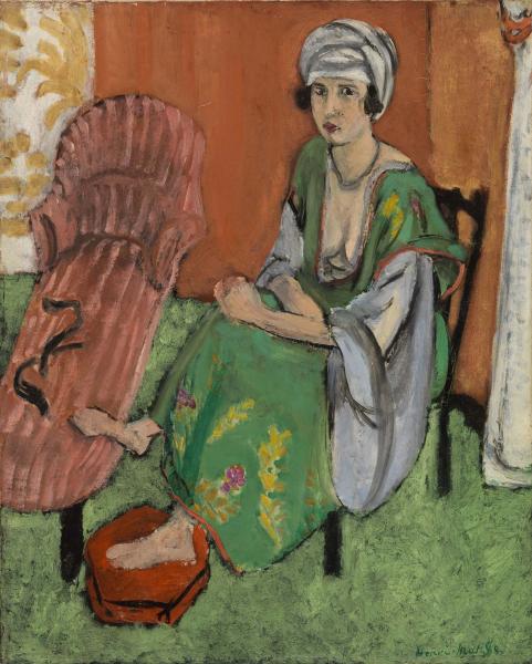 The Green Dress (1919) Henri Matisse tablo - Dekolata
