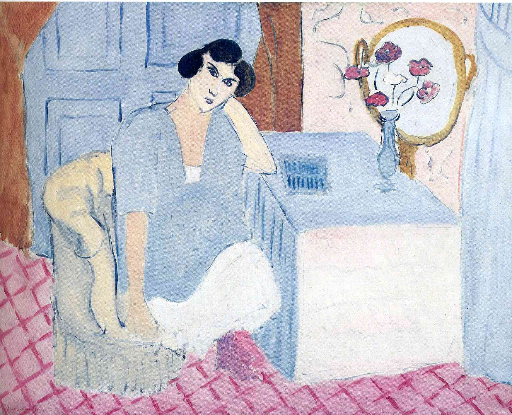 The Innatentive Reader (1919) Henri Matisse tablo - Dekolata