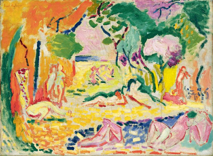 The Joy Of Life (Sketch) (1905) Henri Matisse tablo - Dekolata