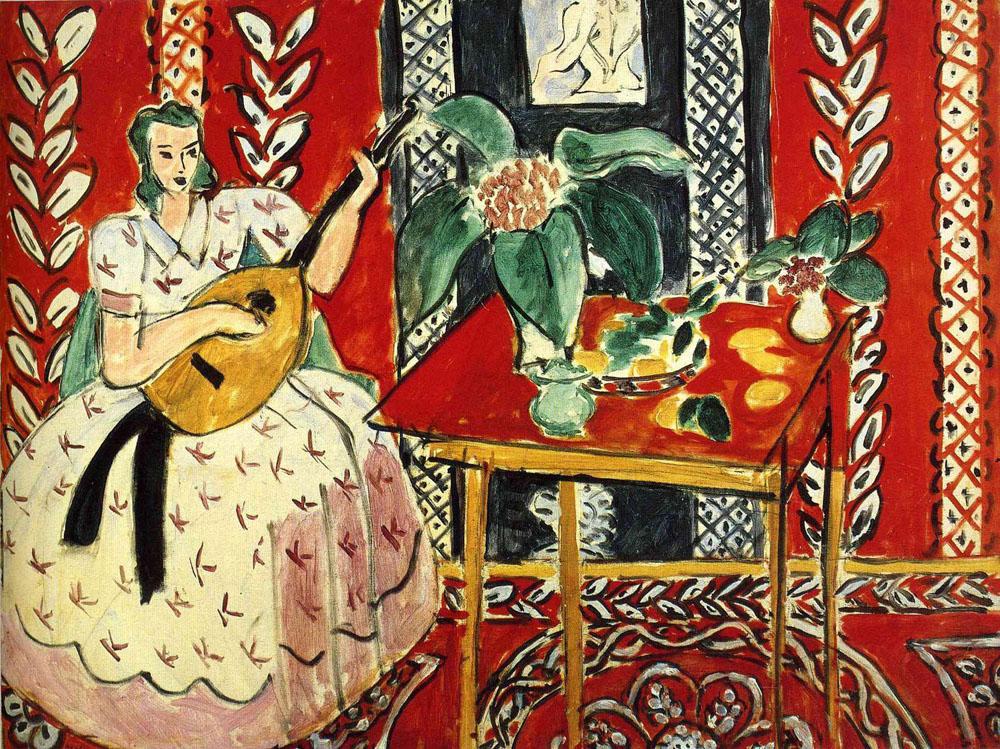 The Lute (1943) – Henri Matisse Tablo
