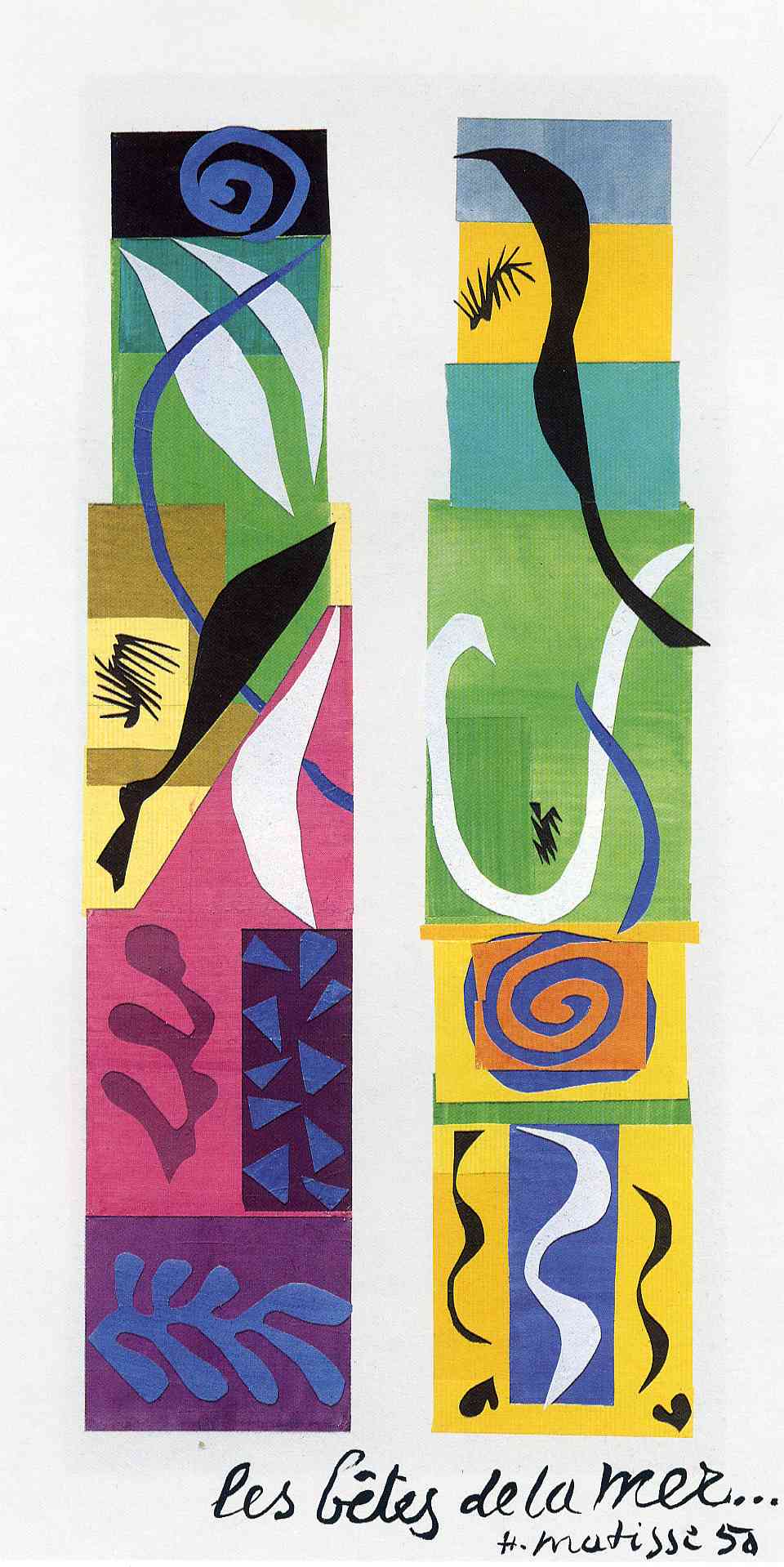 The Maritime Wildlife (1950) Henri Matisse tablo - Dekolata