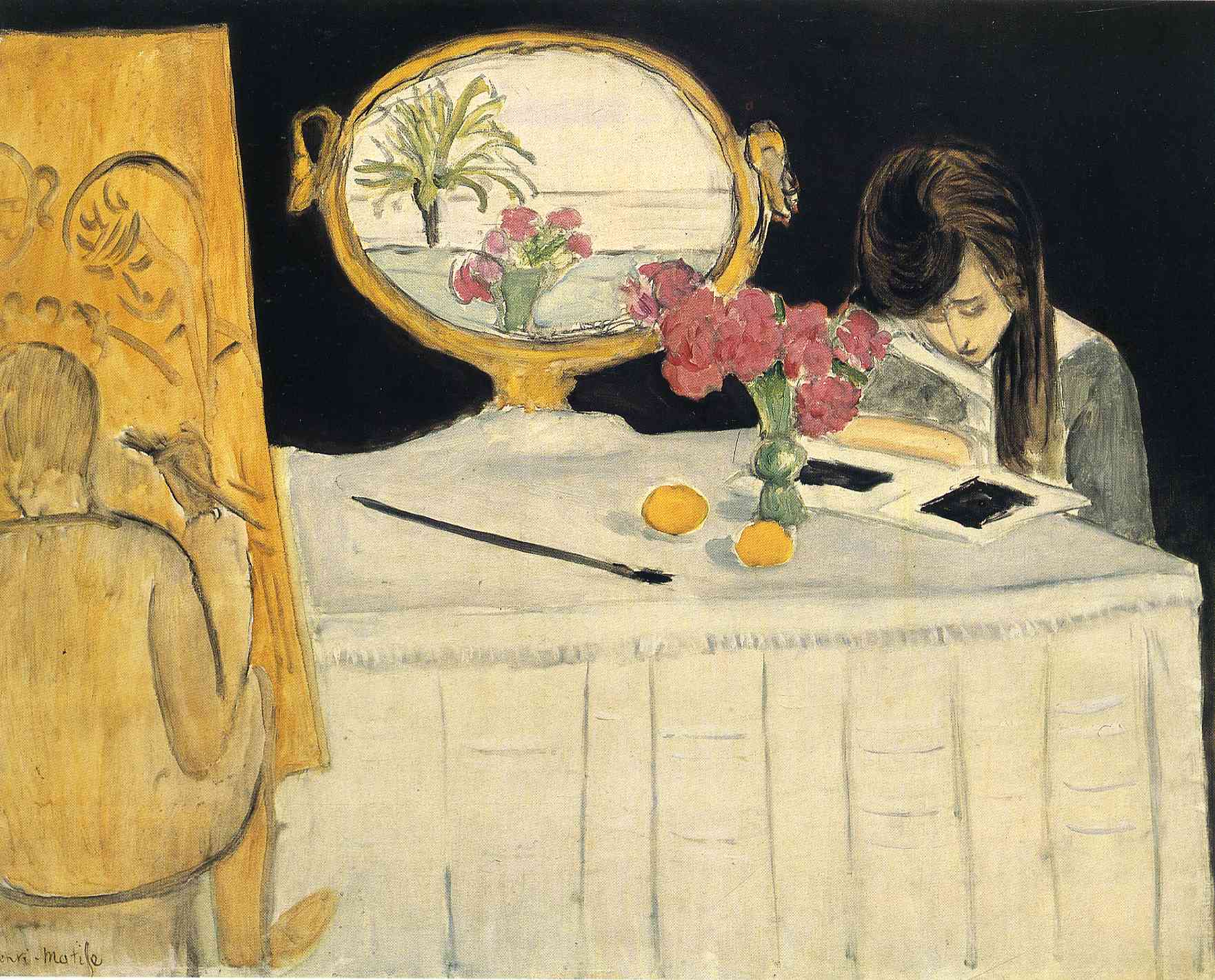 The Painting Lesson (1919) – Henri Matisse Tablo